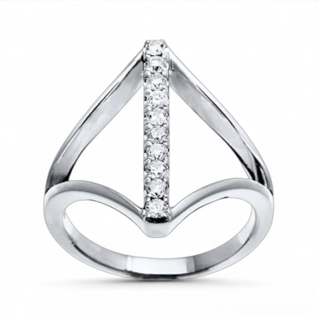 Sofia Vergara Ring 14 Ct Tw Diamonds Sterling Silver Kay Jewelers Size 8 Nwt 198$
